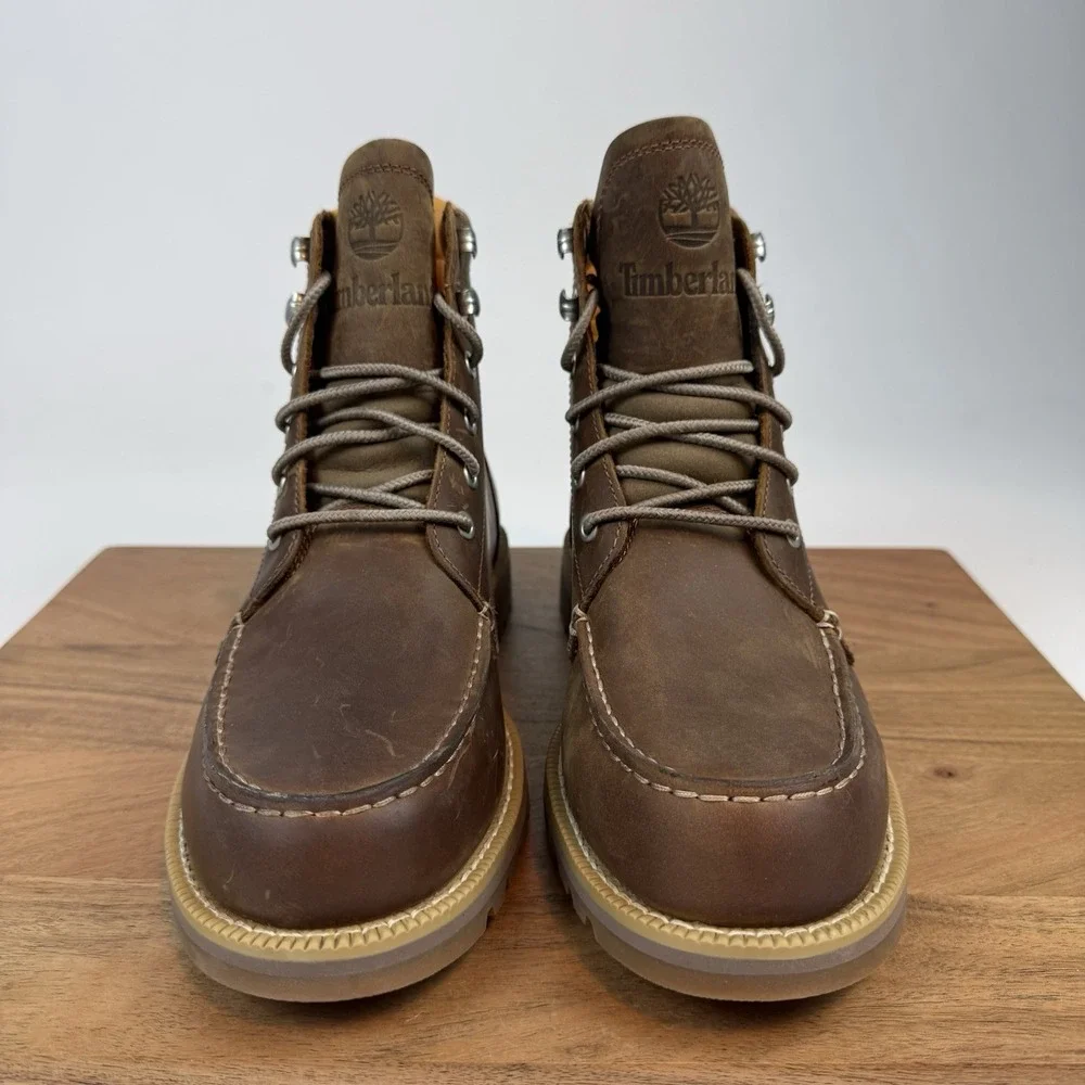 New Mens‎ Timberland Redwood Falls Mid Lace Waterproof Leather Boots Size 8.5 M